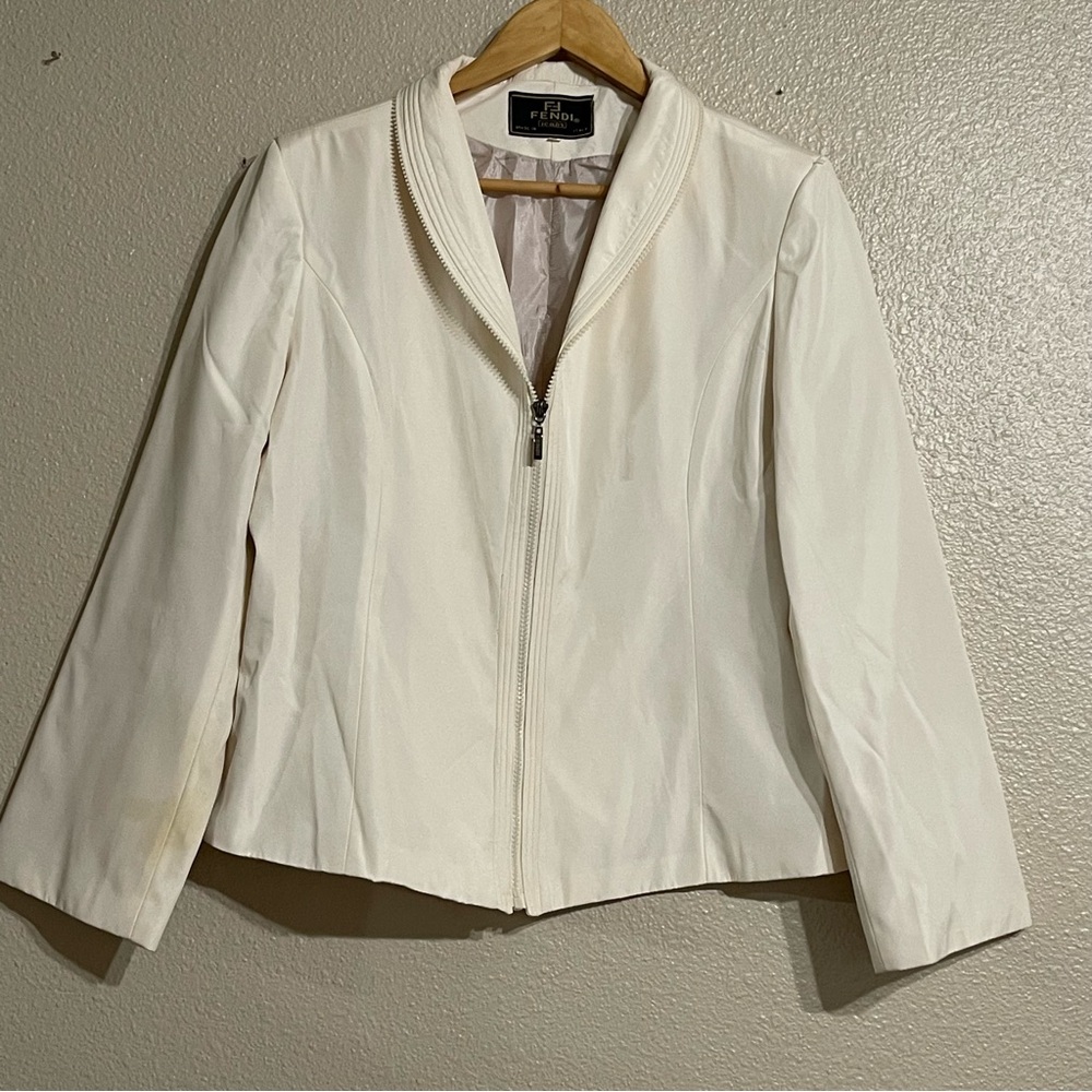 Fendi Cream‎ Women's Blazer - Picture 2 of 13